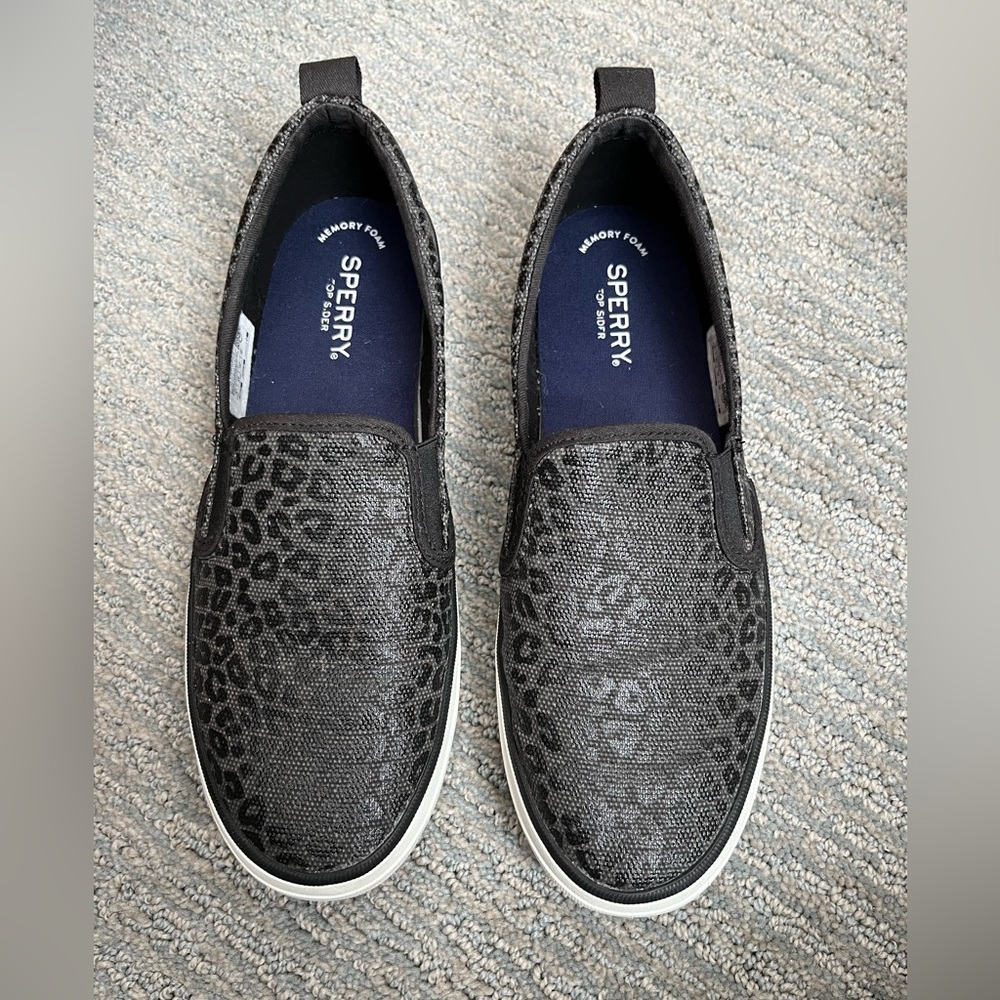 Sperry Top Sider Crest Twin Gore Animal Print Slip On